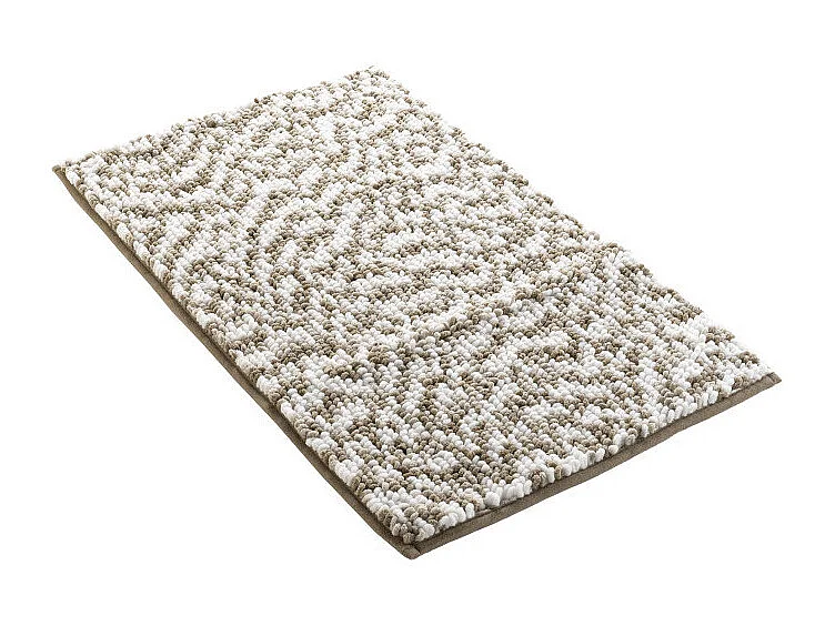 Tapis de Bain "Friza" 45x75cm Sable & Marron