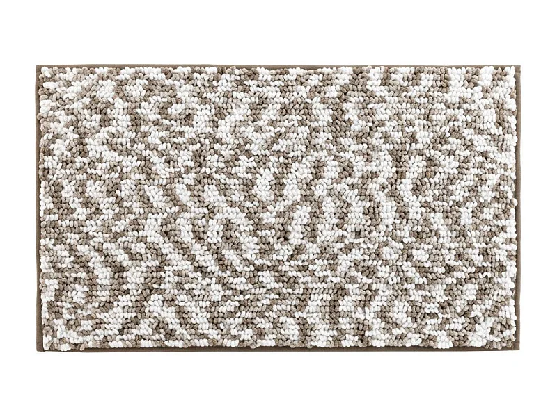 Tapis de Bain "Friza" 45x75cm Sable & Marron