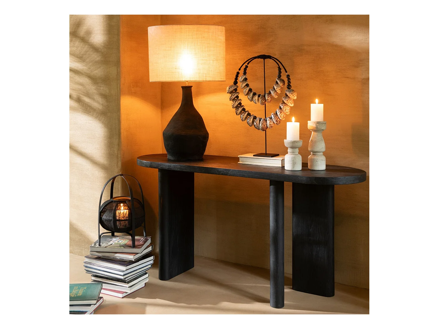 Consola de madera de teca