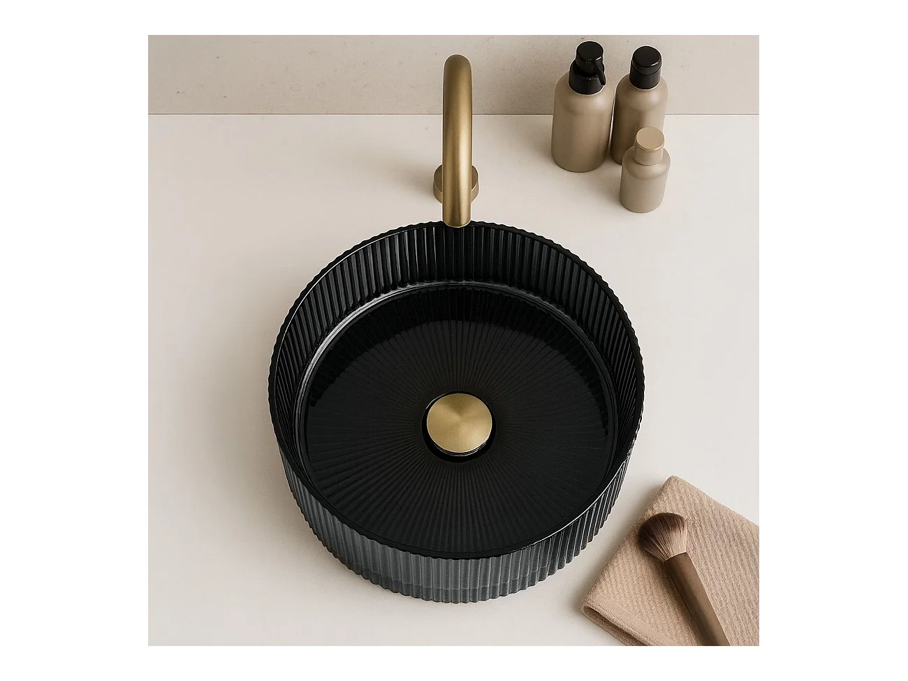 Lavabo Sobre Encimera Rea Ingrid 36 Black