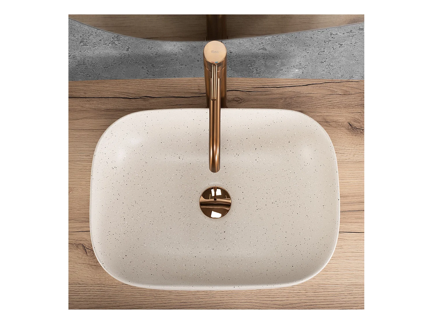 Opzetwastafel Rea Belinda Sandy Beige