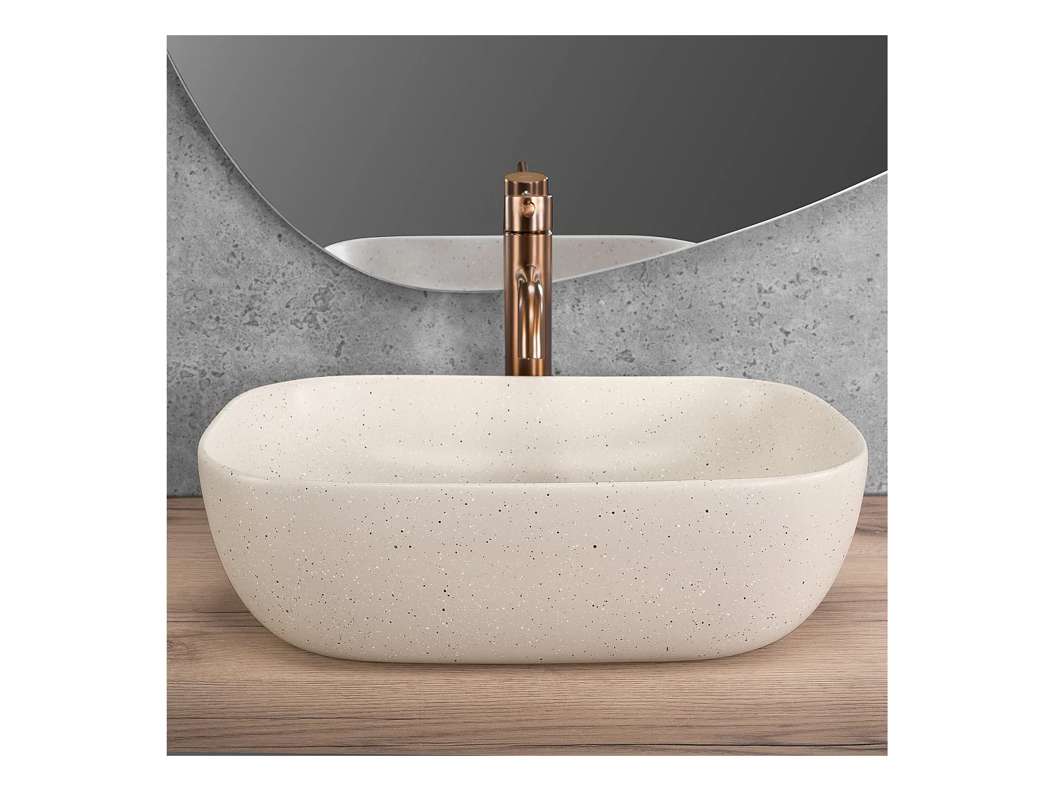 Opzetwastafel Rea Belinda Sandy Beige