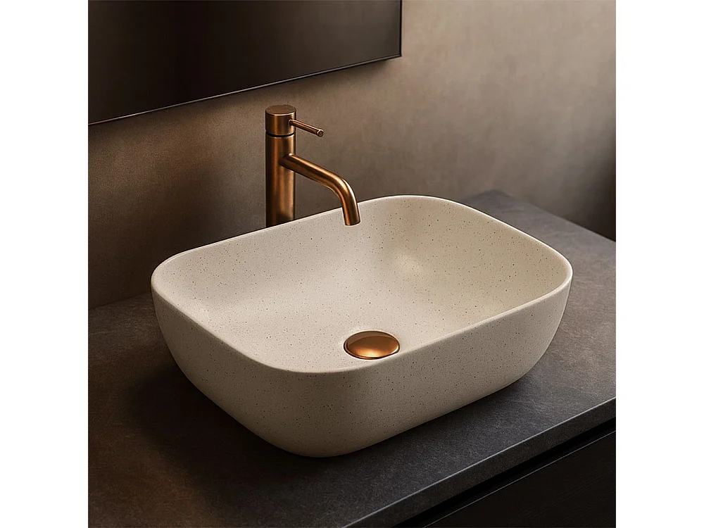 Vasque À Poser Rea Belinda Sandy Beige