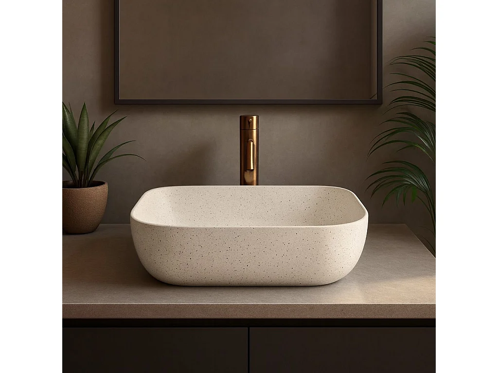 Vasque À Poser Rea Belinda Sandy Beige