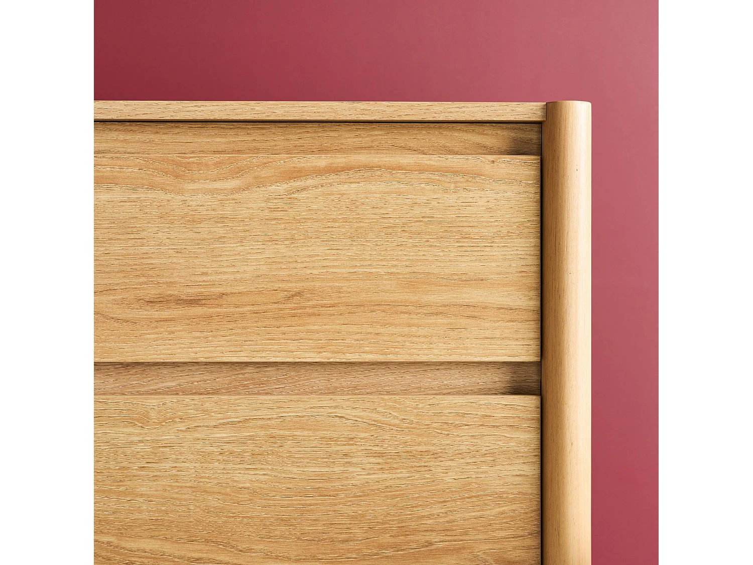 Comò decorazione legno 6 cassetti, marrone naturale