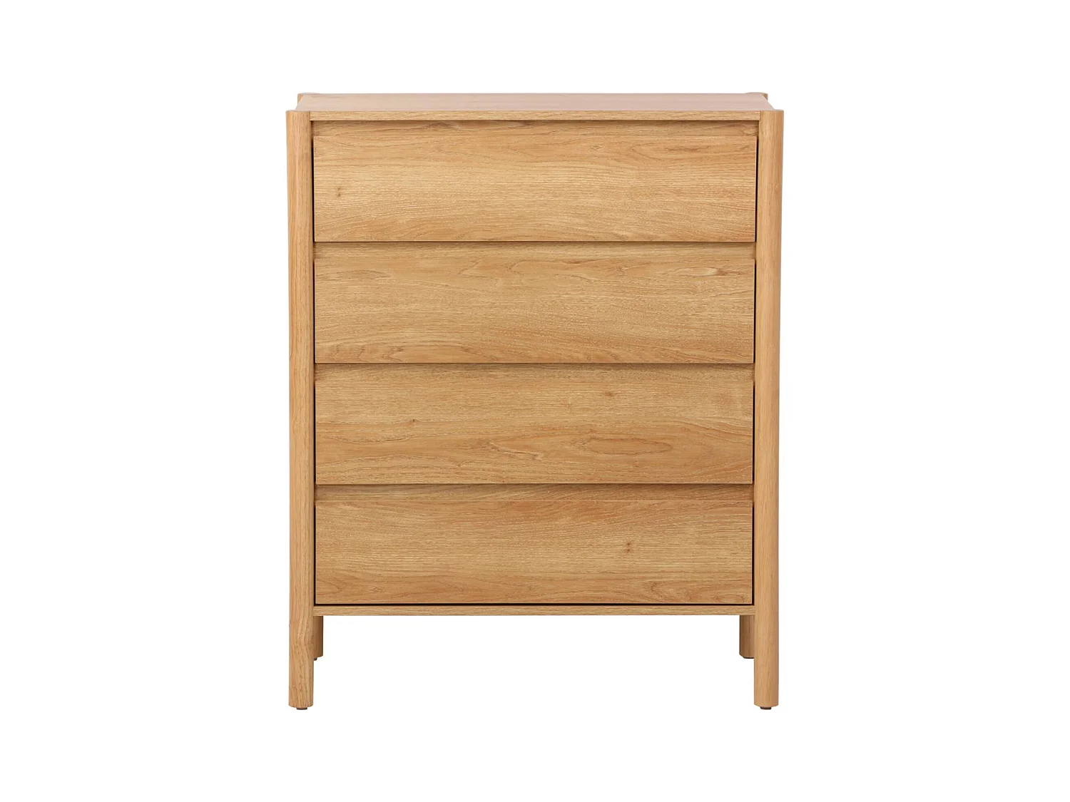 Cómoda con 4 cajones, 80cm natural