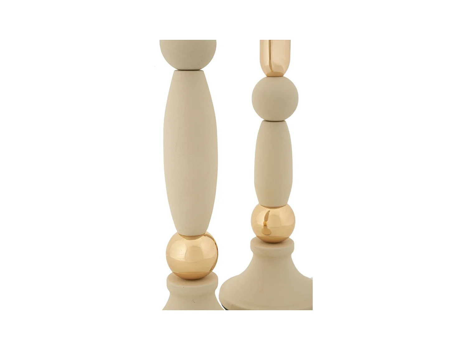 Bougeoir MF941, Beige, 9,5x9,5x30 cm, Epikasa