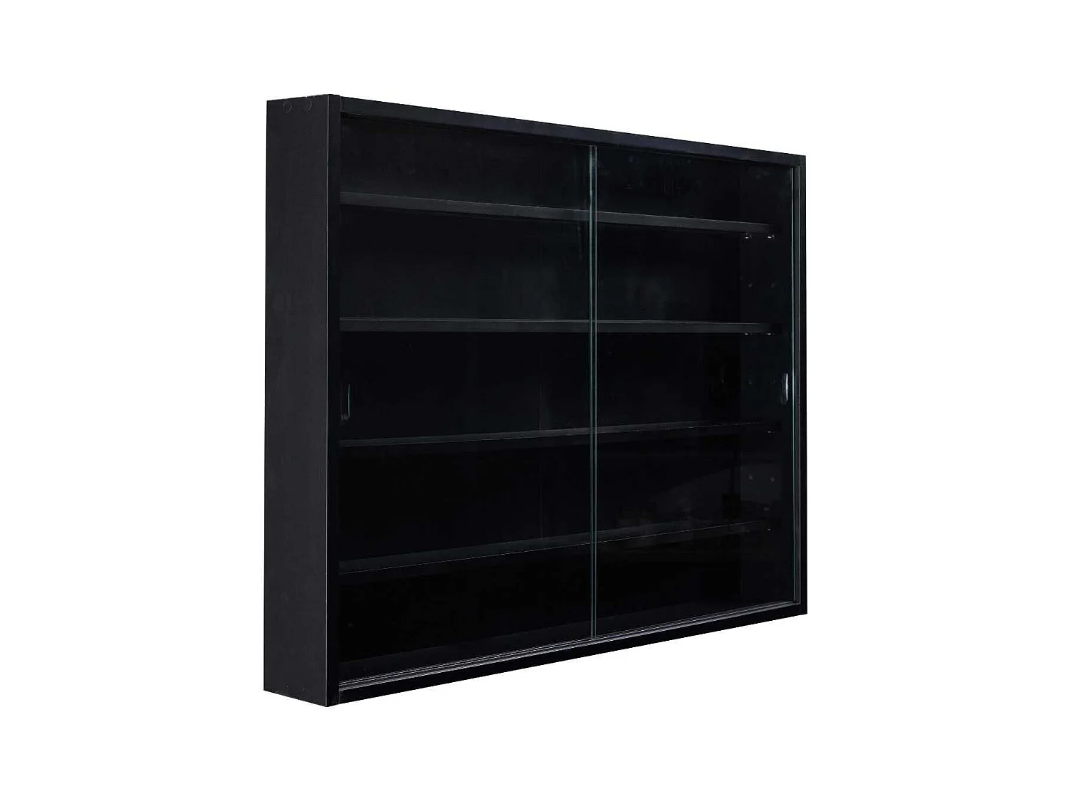Vitrine Murale 5 Compartiments Noire - COLLECT