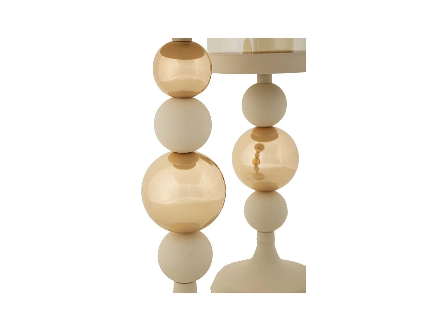 Suporte de Velas MF937, Bege, 10x10x36 cm, Epikasa