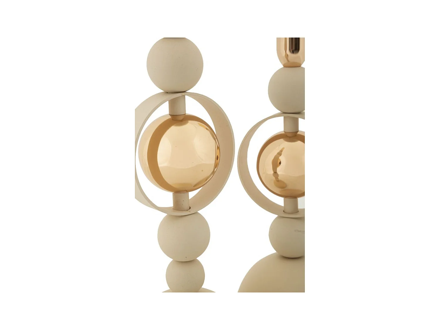 Bougeoir MF927, Beige, 10x10x33 cm, Epikasa