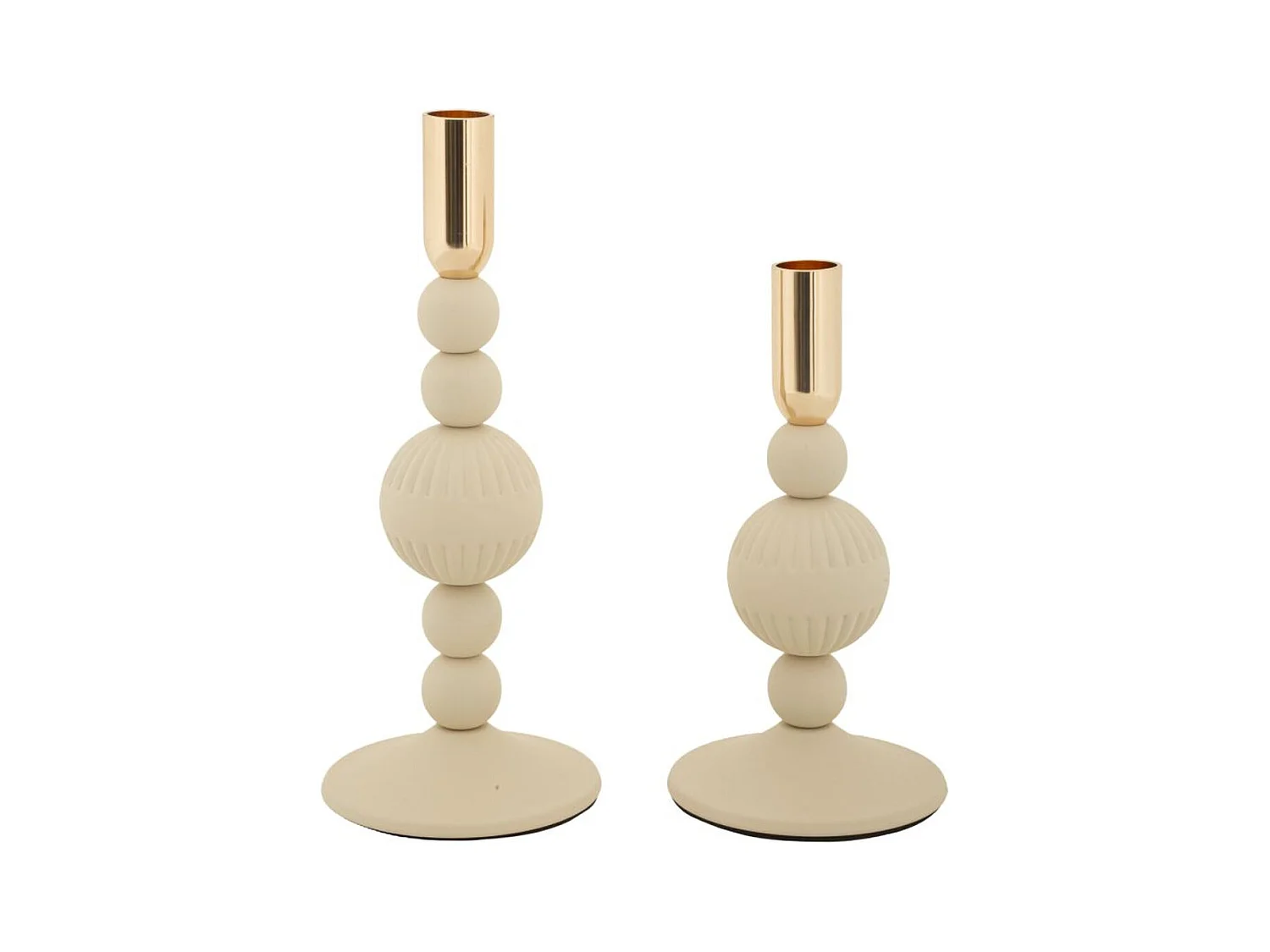 Bougeoir MF931, Beige, 10x10x25,5 cm, Epikasa