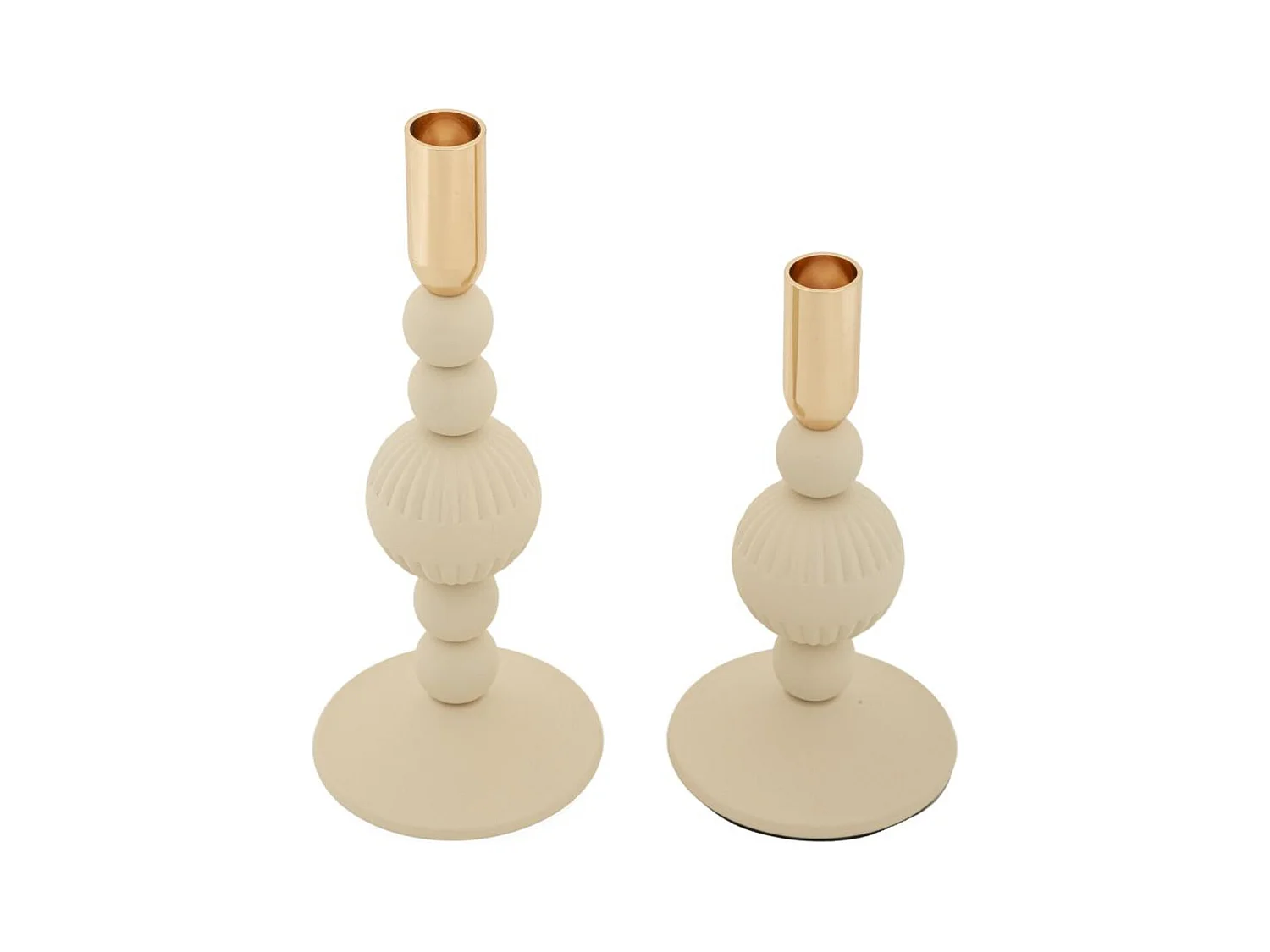 Bougeoir MF931, Beige, 10x10x25,5 cm, Epikasa