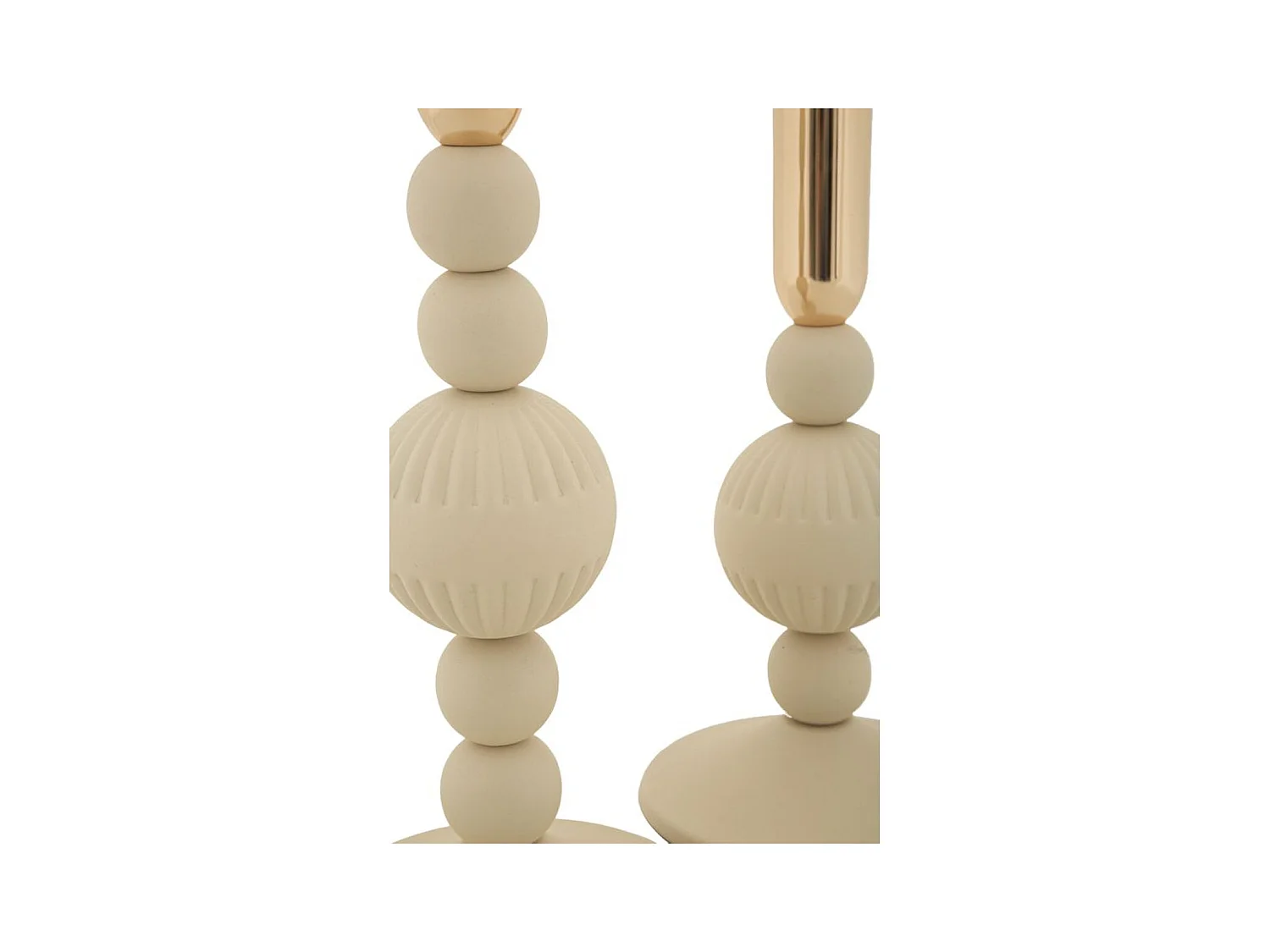 Bougeoir MF931, Beige, 10x10x25,5 cm, Epikasa