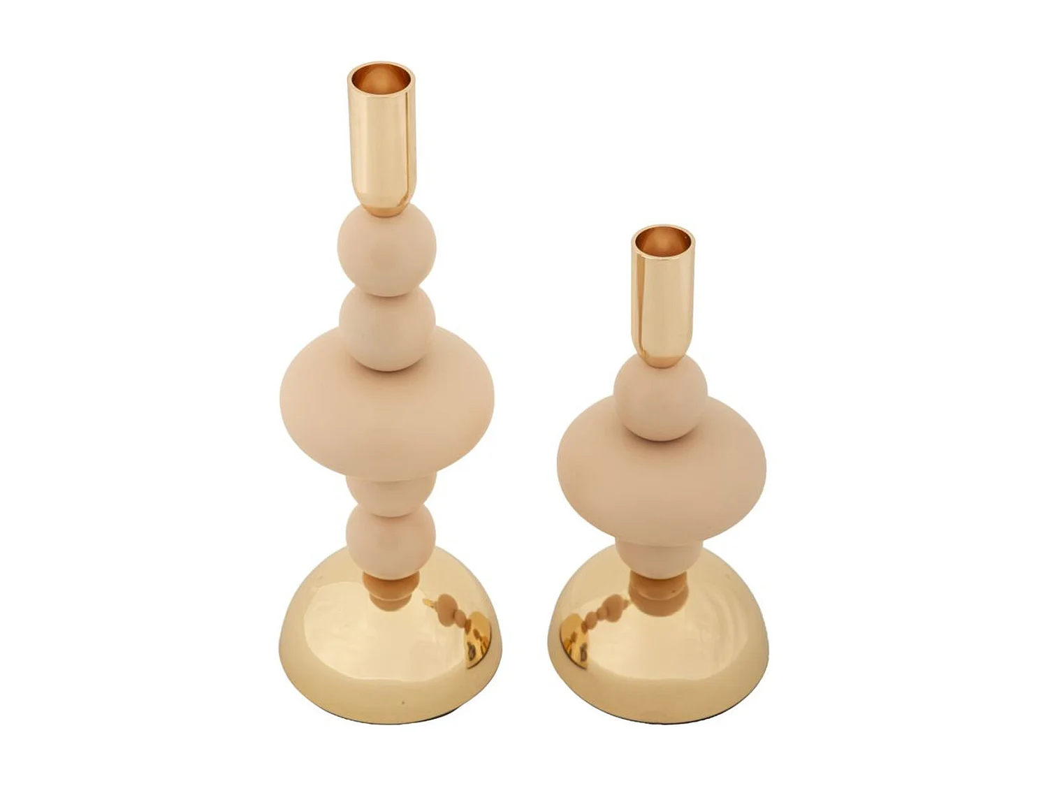 Świecznik MF926, Złoto, 10x10x30 cm, Seven Design