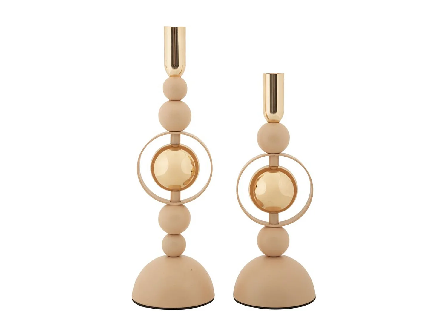 Świecznik MF928, Złoto, 10x10x33 cm, Seven Design