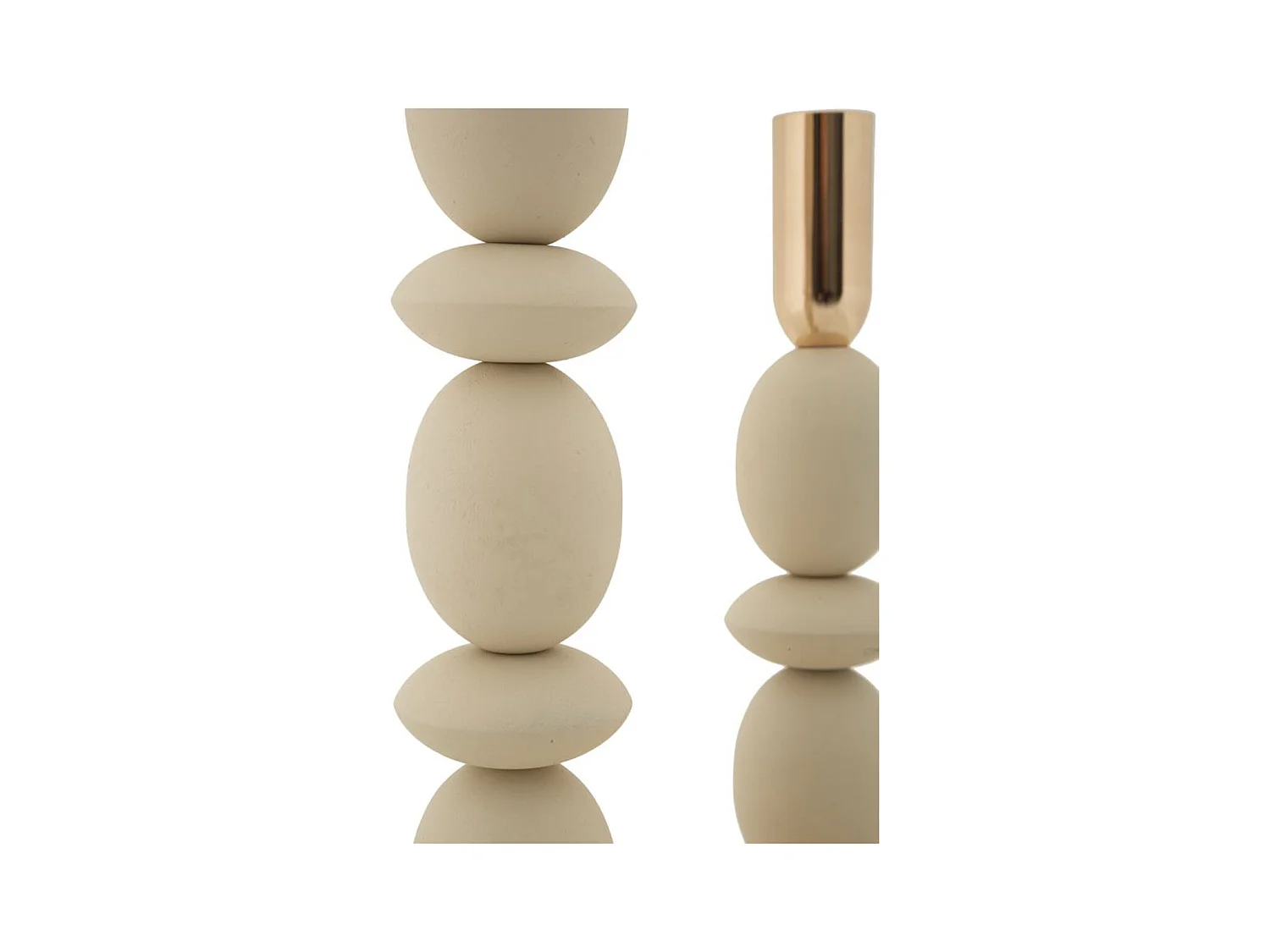 Kaarsenhouder MF929, Beige, 10x10x33,5 cm, Epikasa