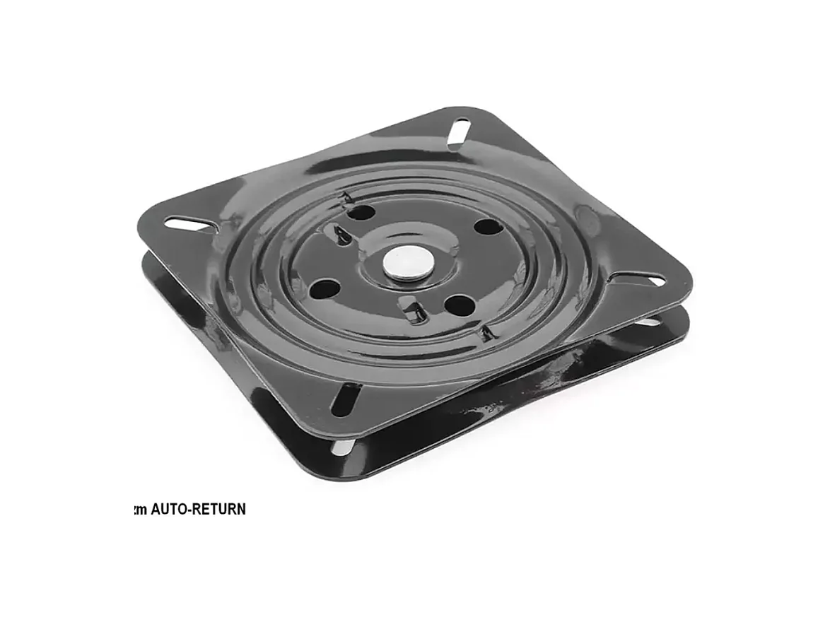 Chaise beige en tissu et métal noir pivotante à retour automatique SOLIFE