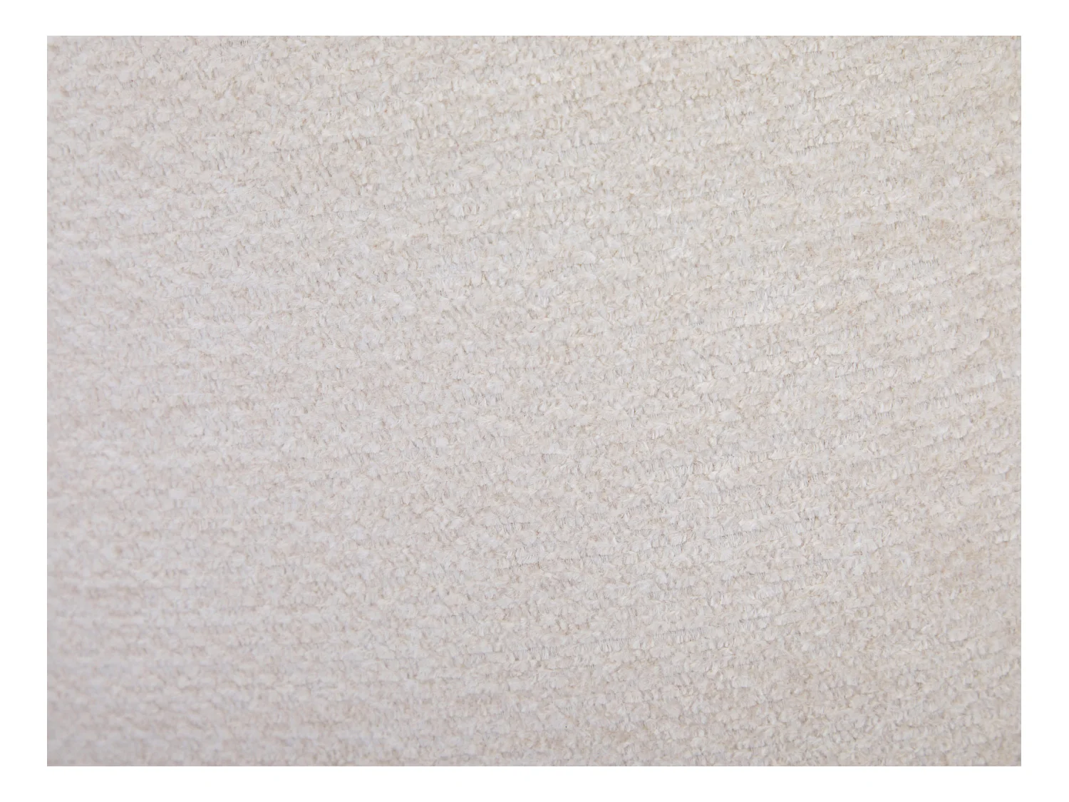 Set med 6 stolar med armstöd i texturerat tyg och svart metall - Crème - CILIENO