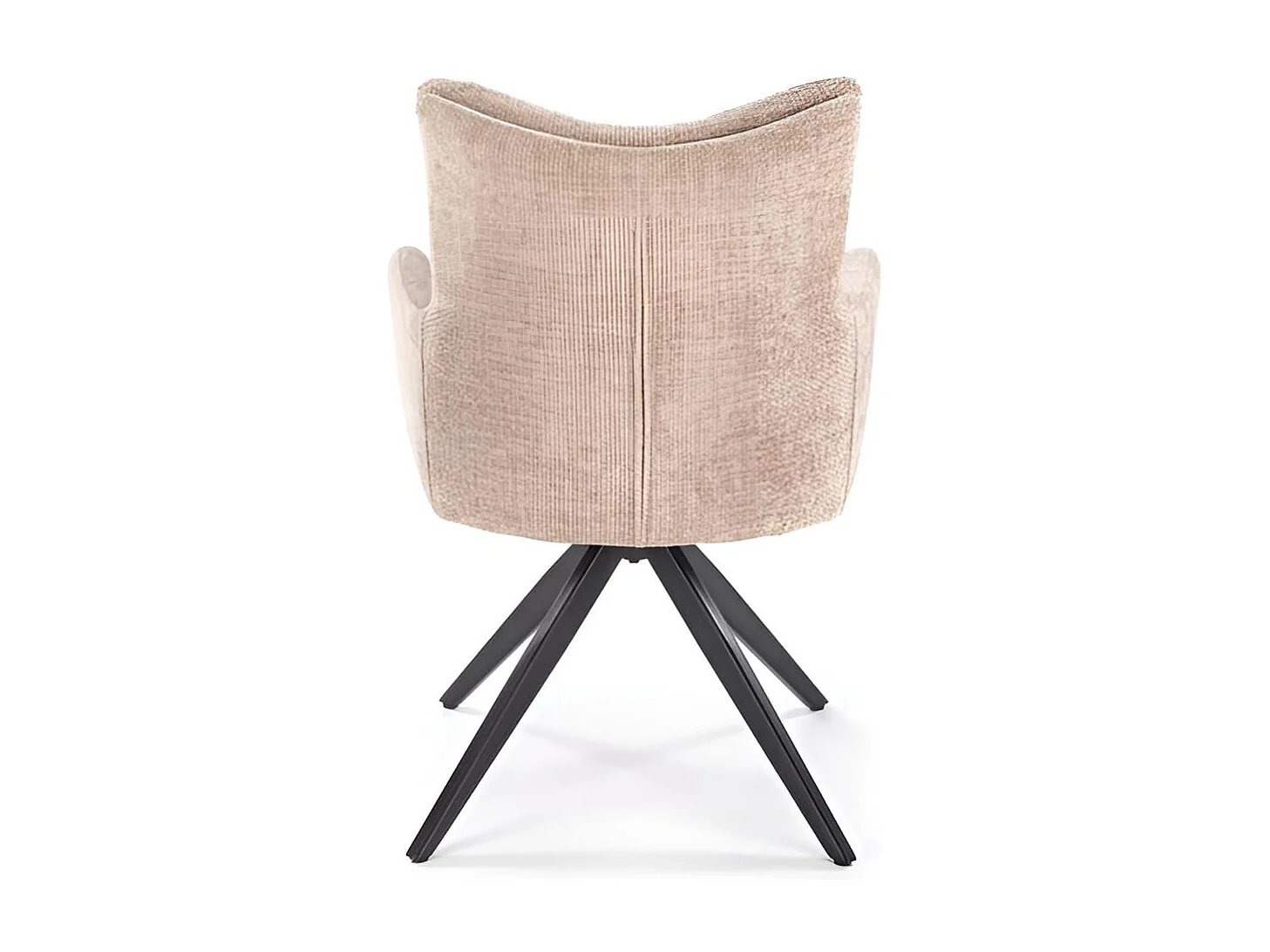 Sedia K540/rivestimento in tessuto/rotazione a 360°/beige