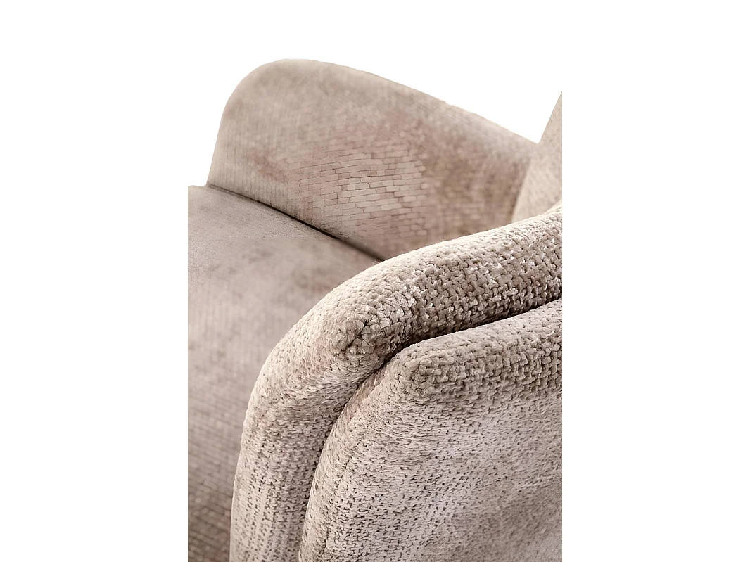 Sedia K540/rivestimento in tessuto/rotazione a 360°/beige