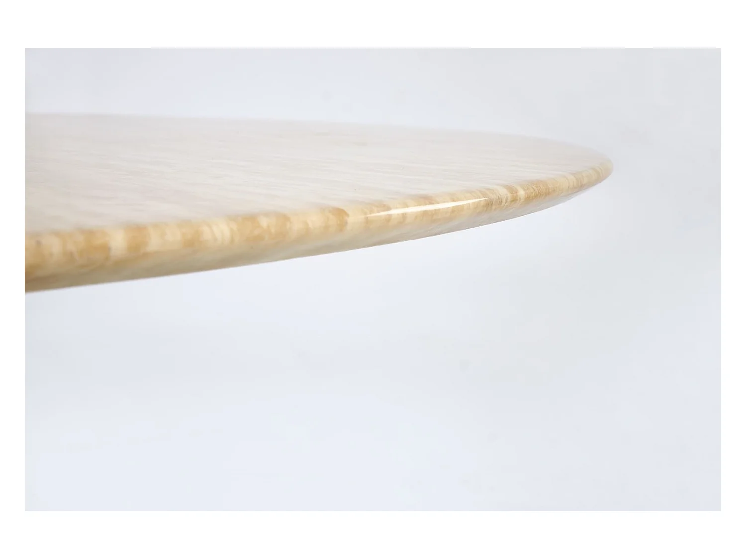 Tavolo da pranzo Pireu/Marmo MDF/Marrone Beige