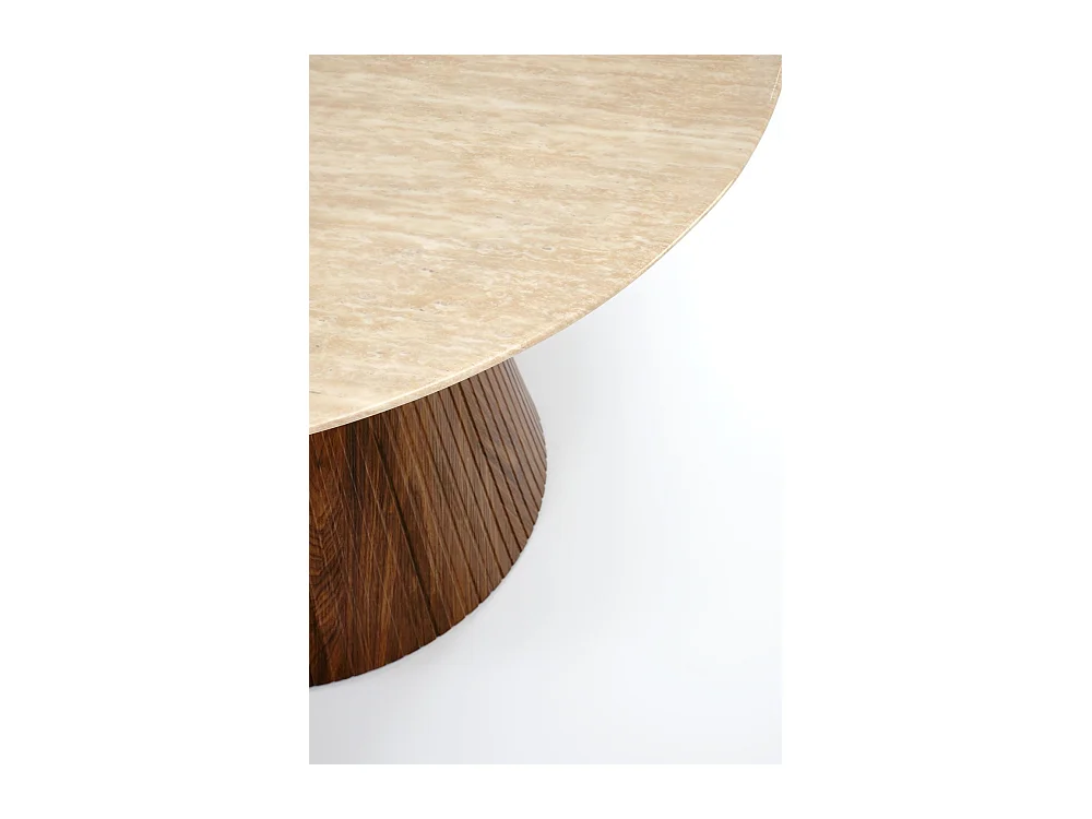 Tavolo da pranzo Pireu/Marmo MDF/Marrone Beige