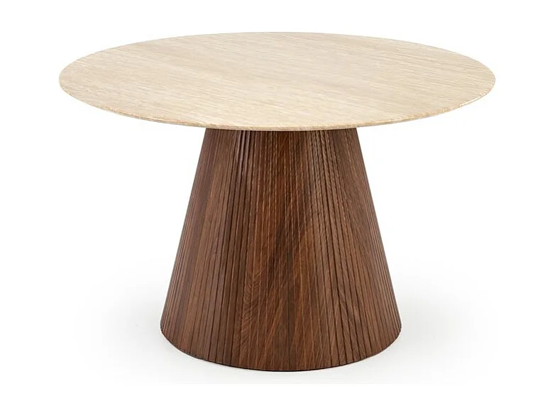 Esstisch Pireu/Marmor&MDF/Braun&Beige