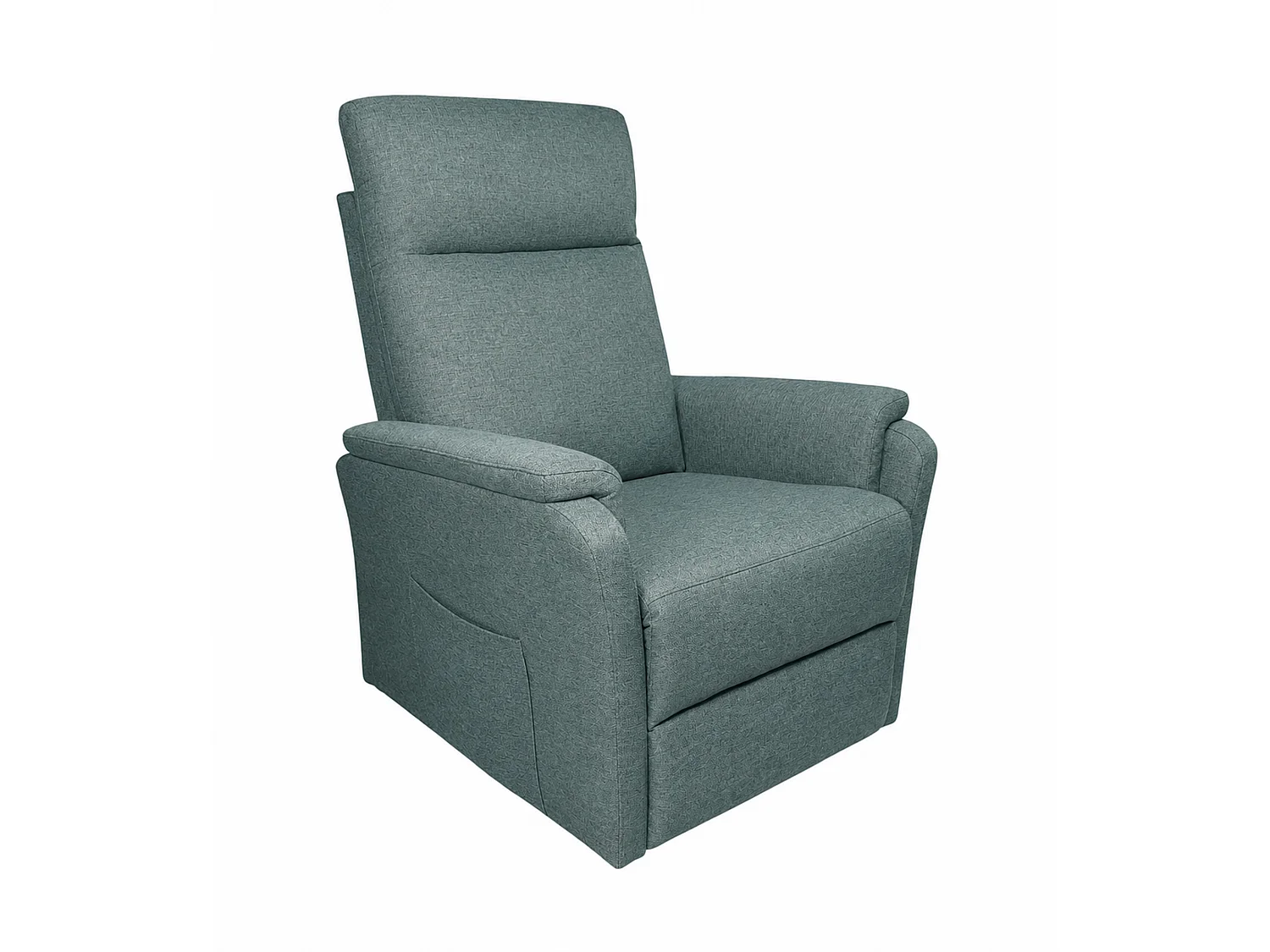 Sillón relax de 101x75x74 cm de tela con motor eléctrico y eleva personas en azul Delta