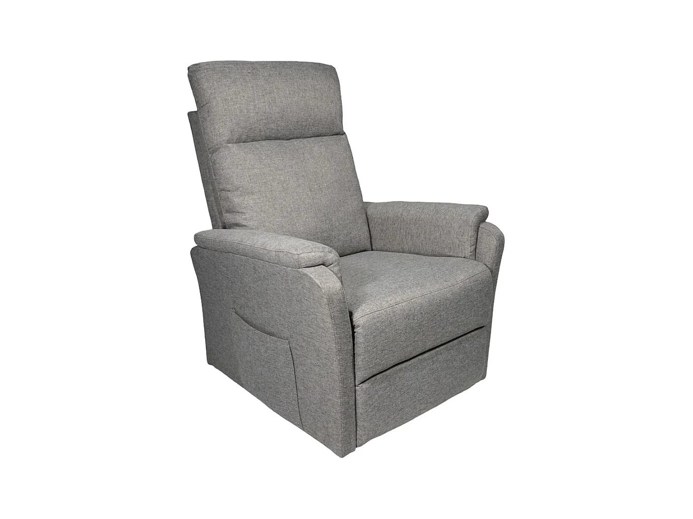 Sillón relax de 101x75x74 cm de tela con motor eléctrico y eleva personas en gris Delta