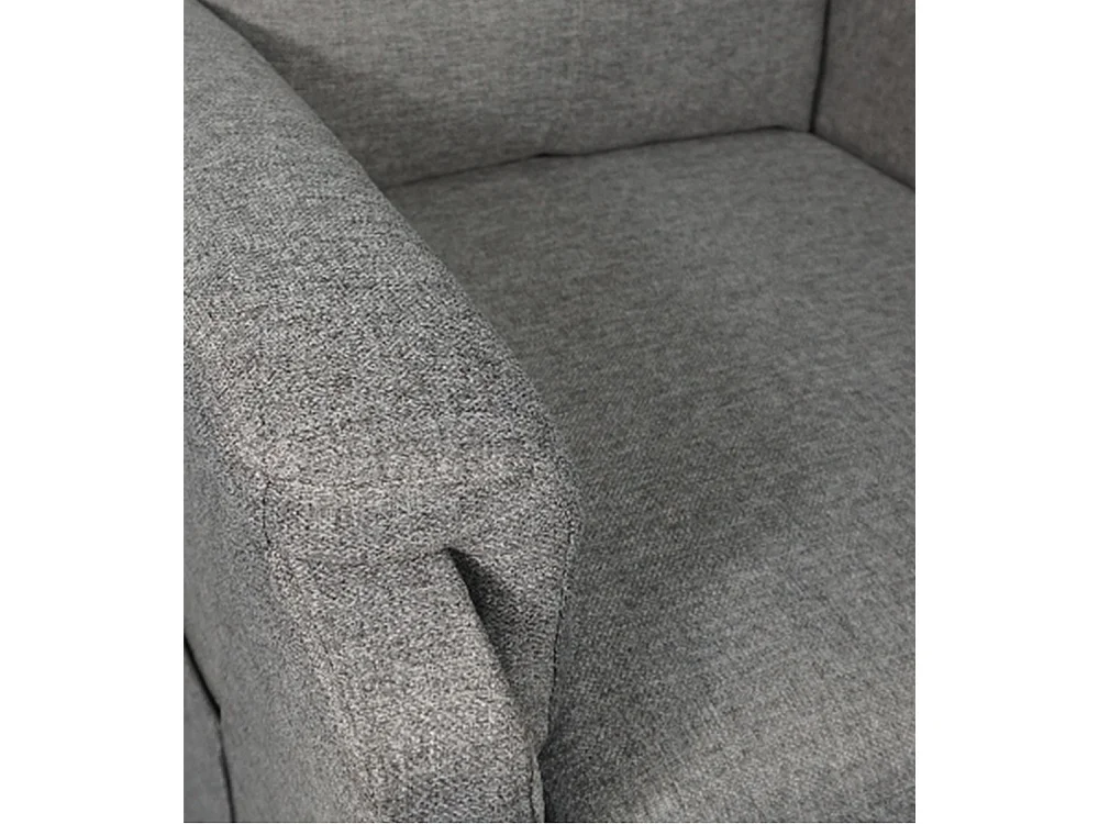 Sillón relax de 101x75x74 cm de tela con motor eléctrico y eleva personas en gris Delta