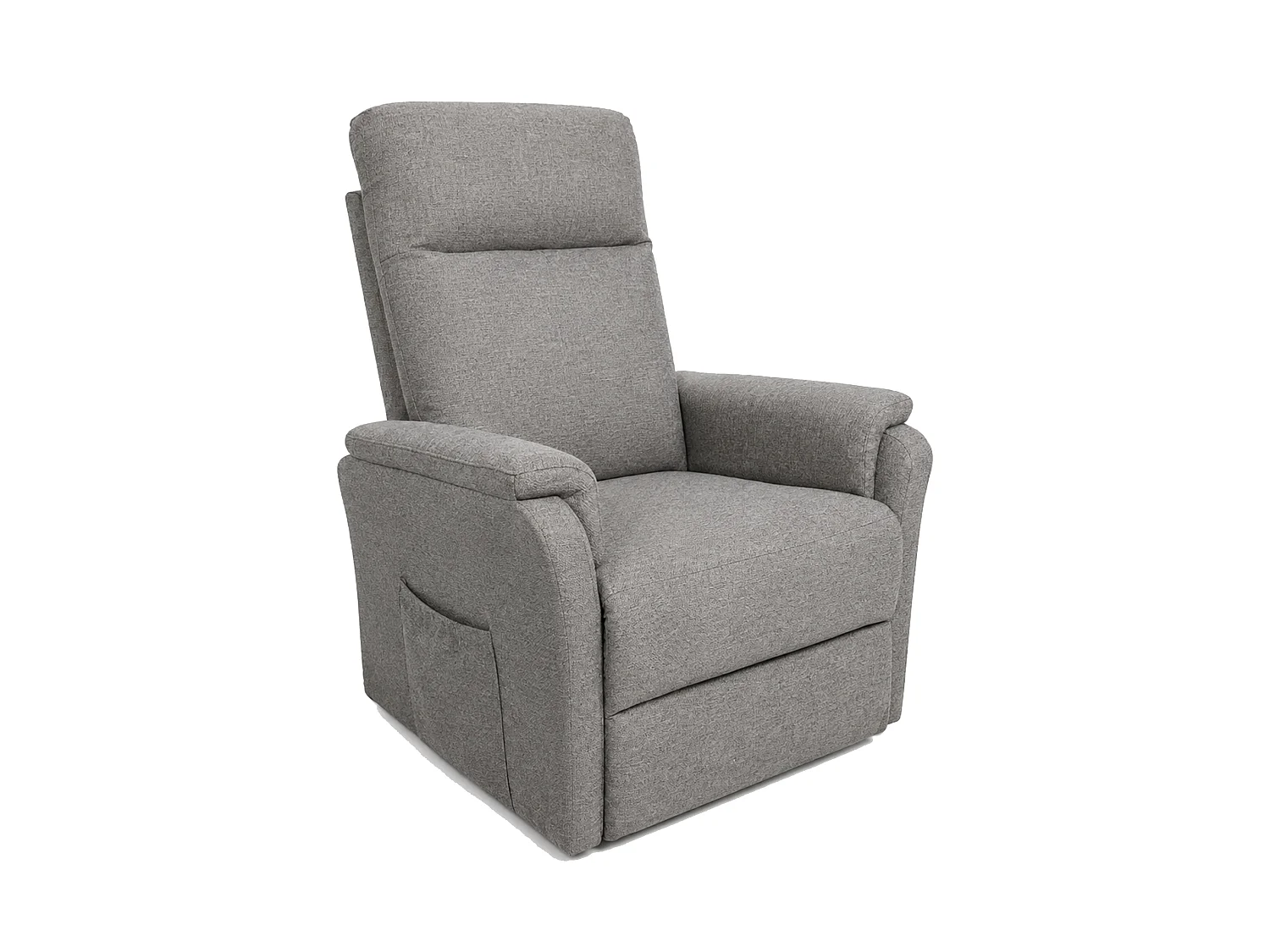 Sillón relax de 101x75x74 cm de tela con motor eléctrico y eleva personas en gris Delta