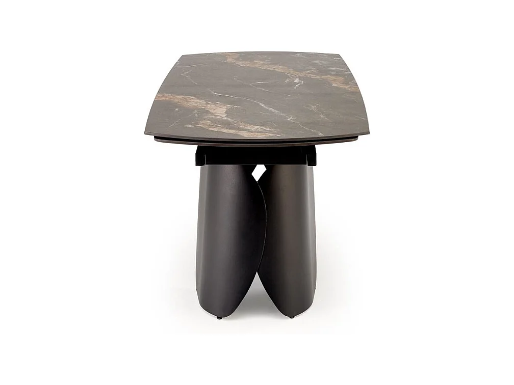 Table à manger Forum/Fritté et métal/Extensible/Noir