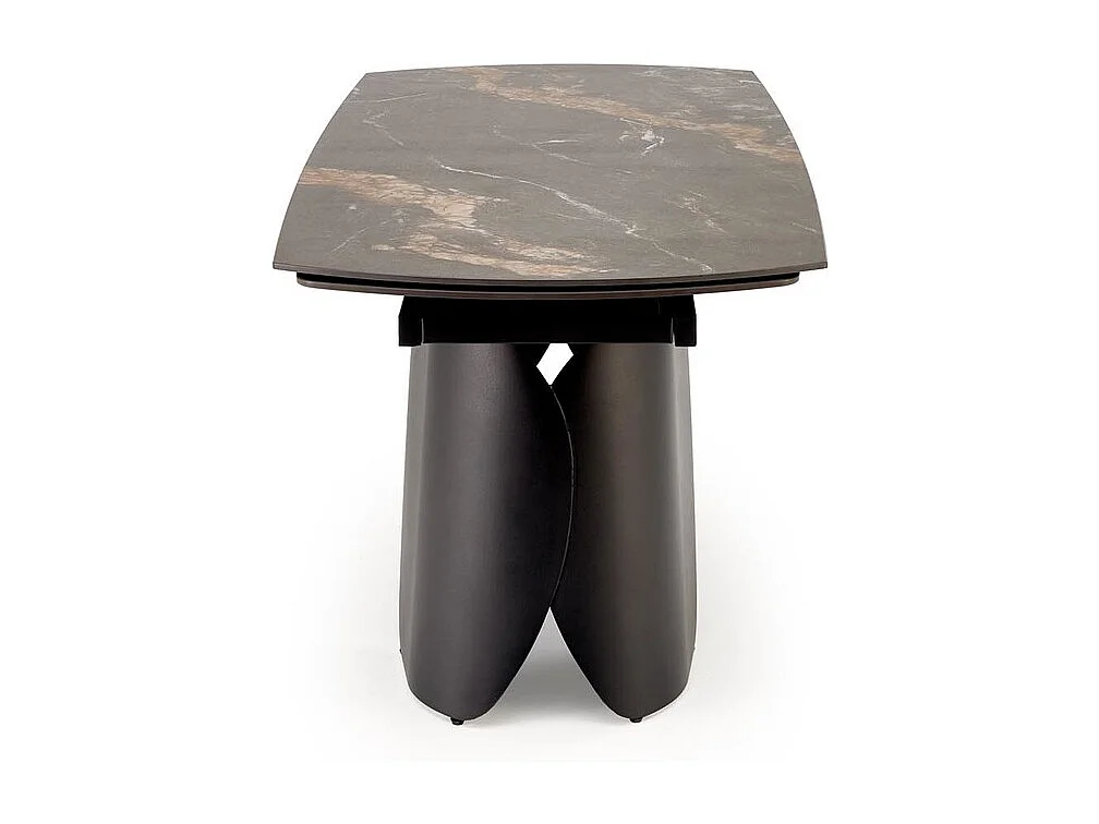 Table à manger Forum/Fritté et métal/Extensible/Noir