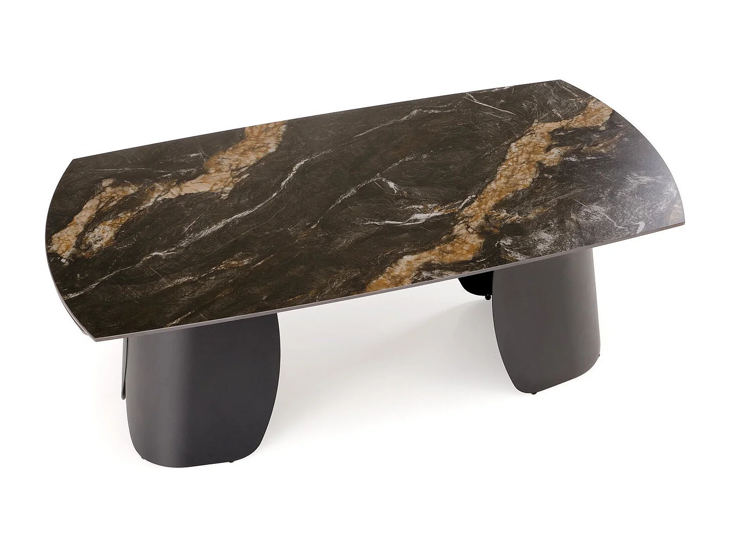 Table à manger Forum/Fritté et métal/Extensible/Noir