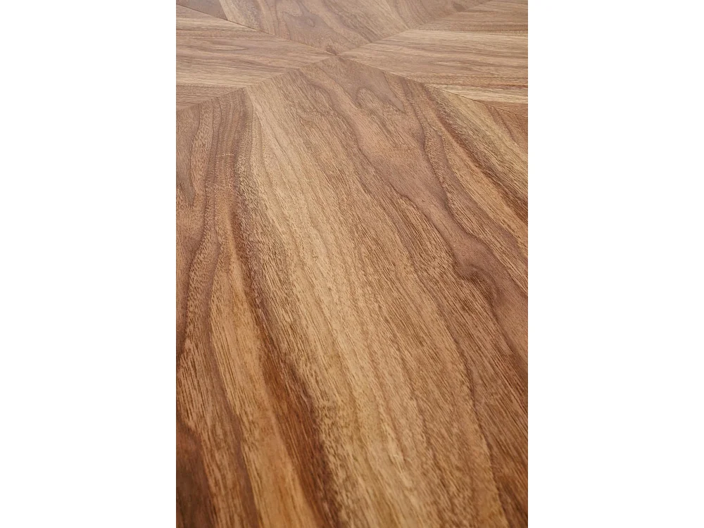 Tavolo da pranzo Baron/Allungabile/MDF+Impiallacciatura/Marrone e Nero