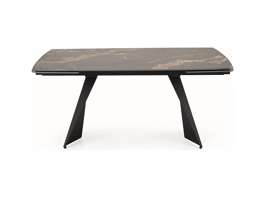 Tavolo da pranzo Armoni/metallo sinterizzato/allungabile/nero