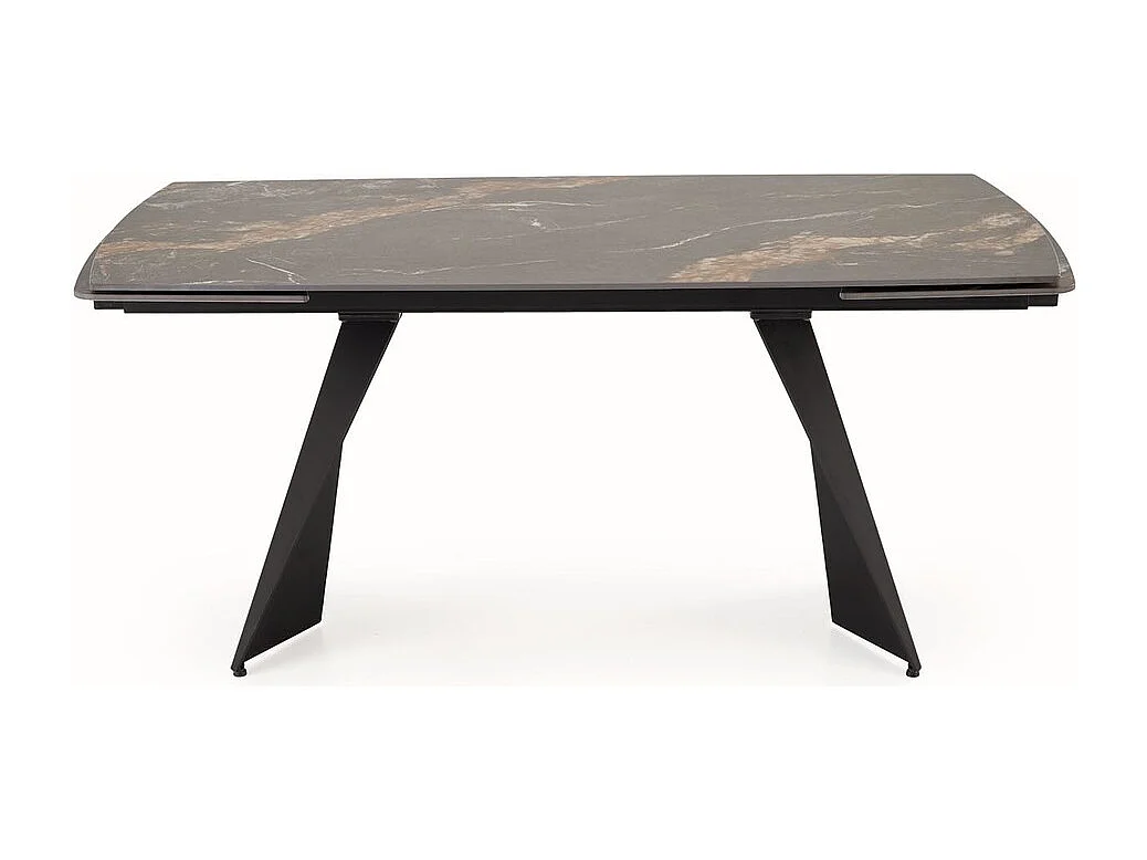 Tavolo da pranzo Armoni/metallo sinterizzato/allungabile/nero
