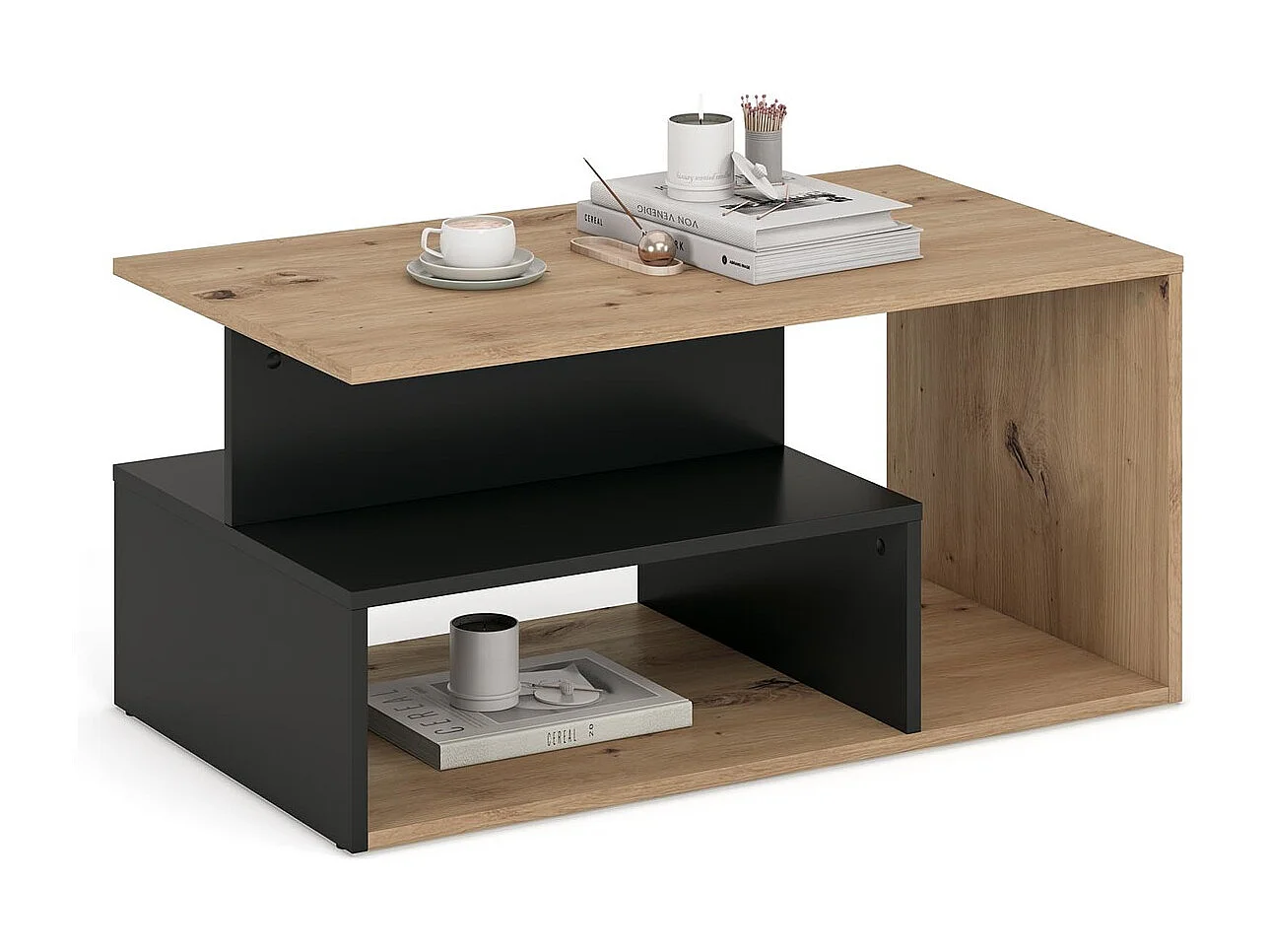 Table basse Iva/plateau de meuble/Artisan &Noir