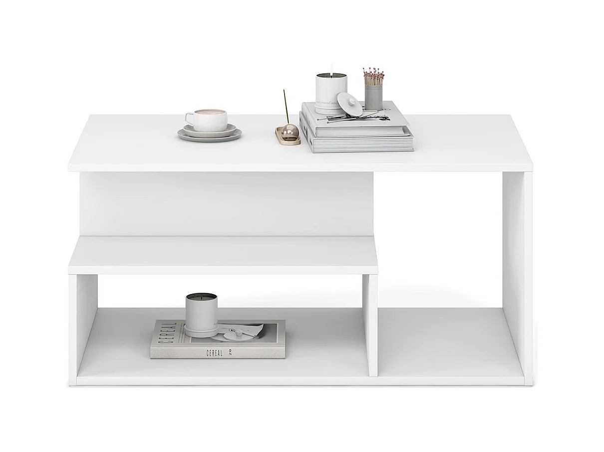 Couchtisch Iva/Möbelplatte/Weiss