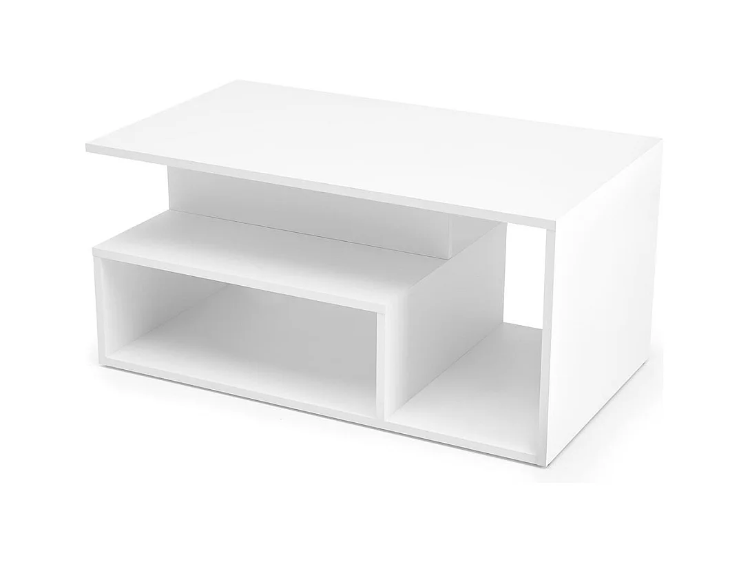 Couchtisch Iva/Möbelplatte/Weiss