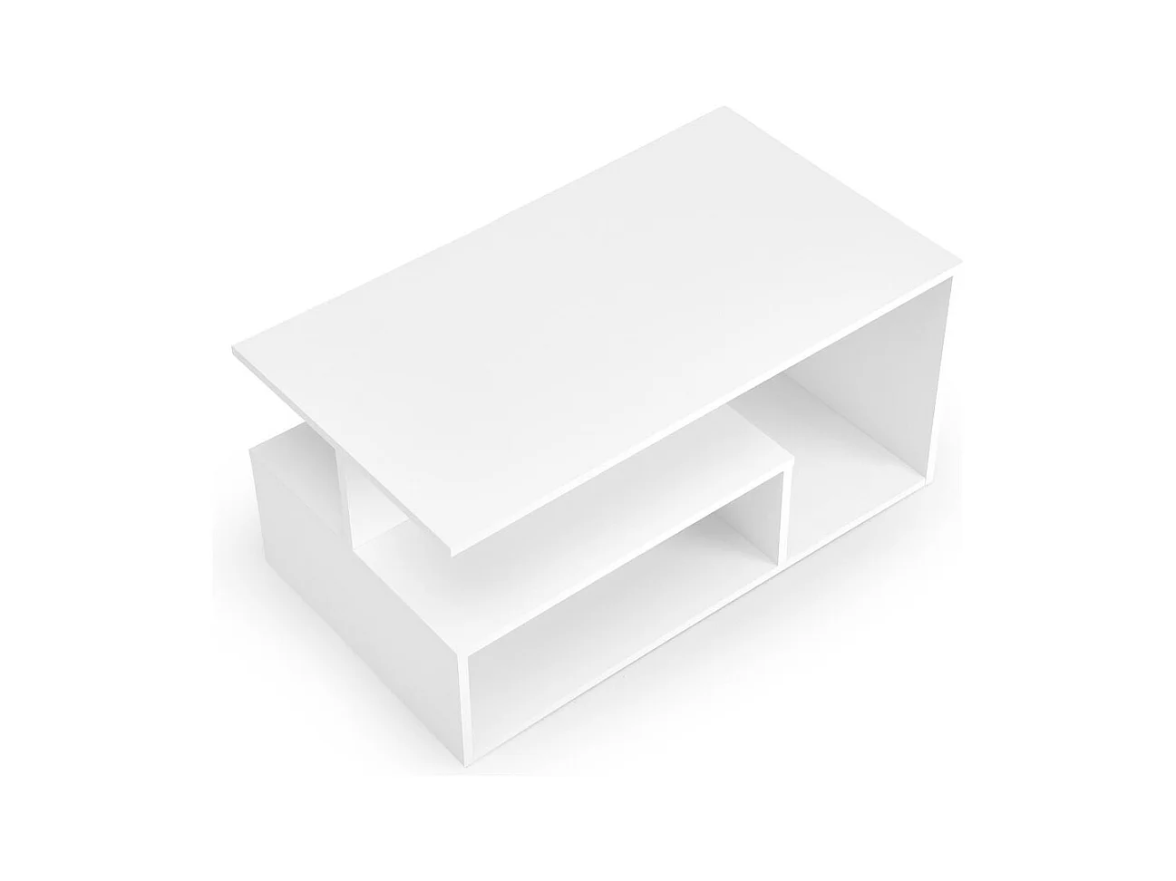 Couchtisch Iva/Möbelplatte/Weiss