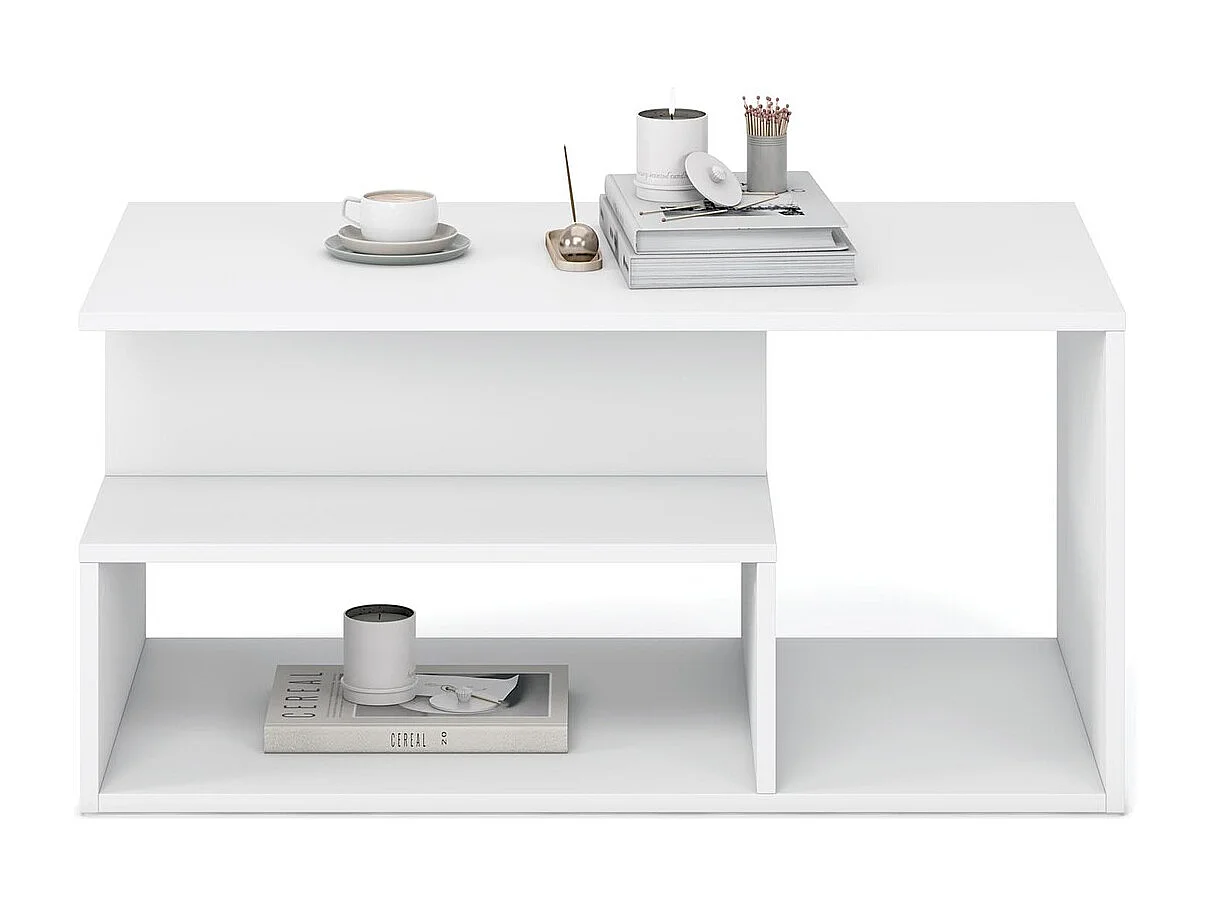 Couchtisch Iva/Möbelplatte/Weiss