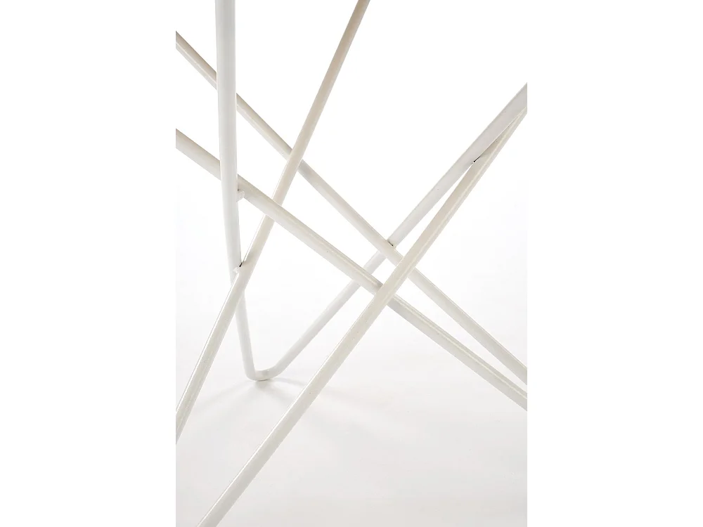 Couchtisch Leila/Gesinternter Stein/MDF&Furnier/Sonoma&Weiss