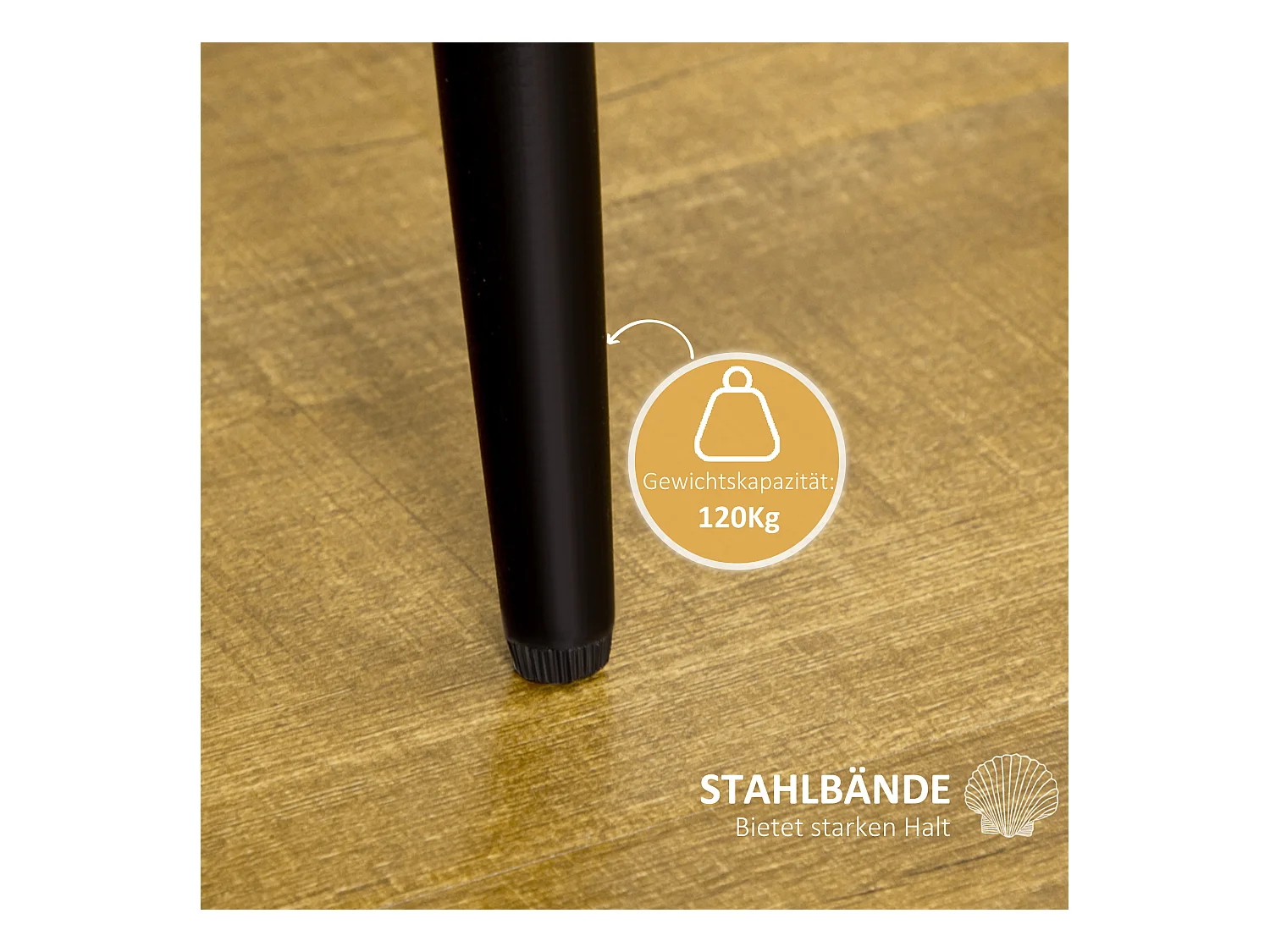 Esszimmerstühle 2er-Set, Komfortable Polsterstühle mit Rückenlehne in Samtoptik, Stahlbeinen, Creme