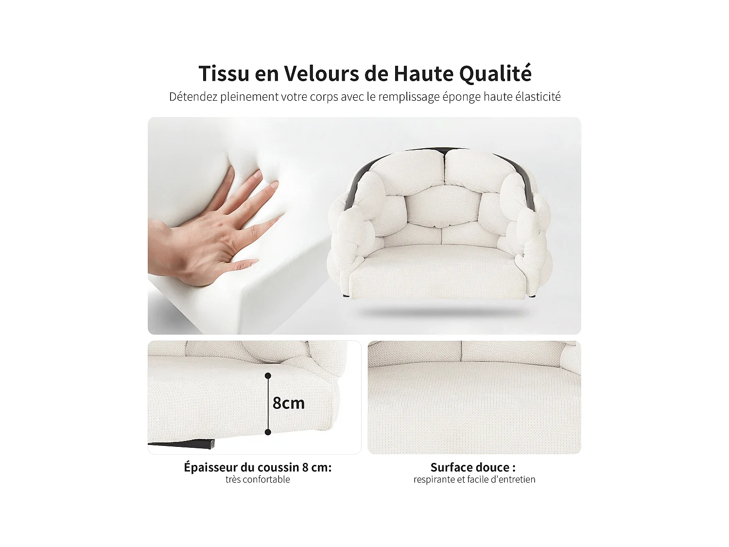 Luxe fluwelen eetkamerstoelen, set van 2, draaistoel, 360° draaibaar, eetkamerstoelen met rugleuning, beige