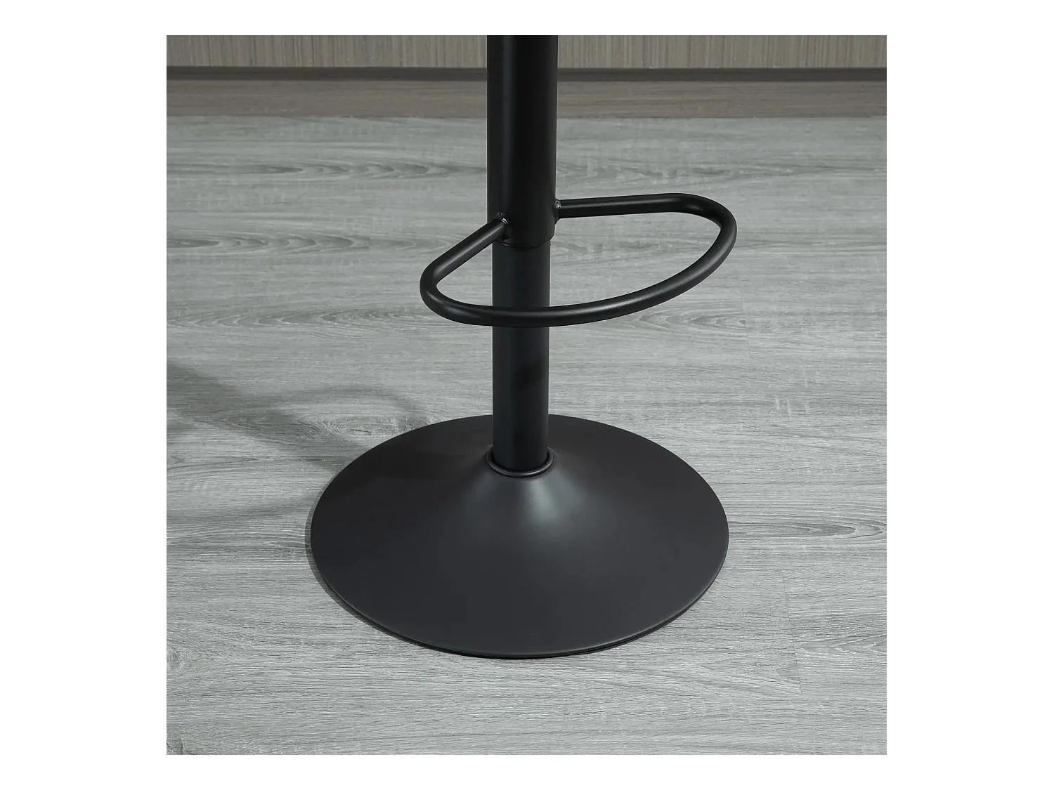 Barhocker 2er-Set, Küchenhocker höhenverstellbar mit Fußstützen, Drehstuhl, Braun Polyester