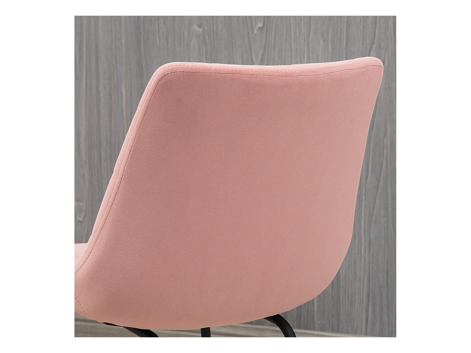 Juego de 2 sillas de comedor, silla de cocina con respaldo, funda de terciopelo en color rosa, diseño retro, patas de acero