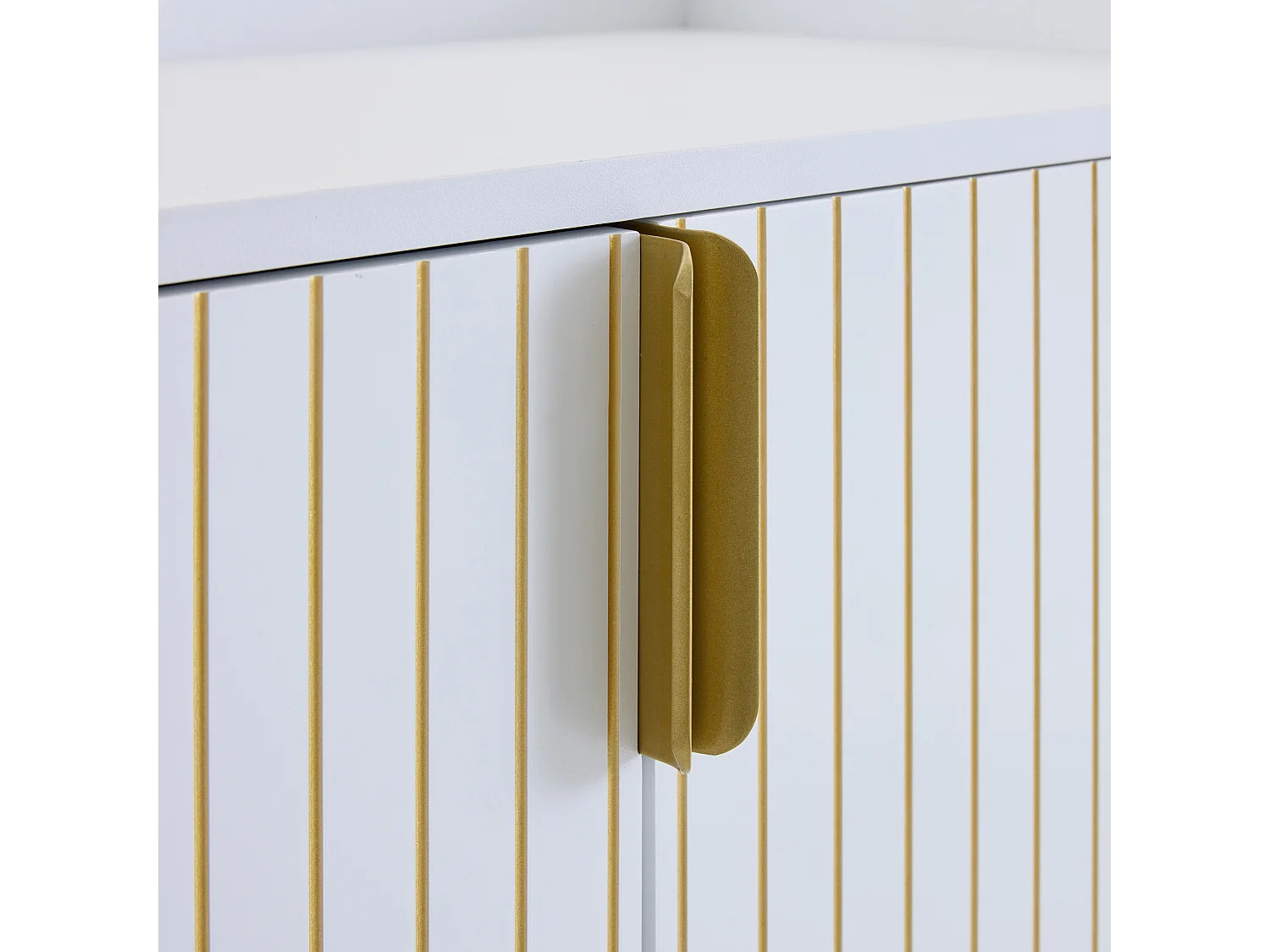 Meuble à chaussures 75x37x105 cm avec 2 portes meuble de rangement en bois - pieds en métal - blanc