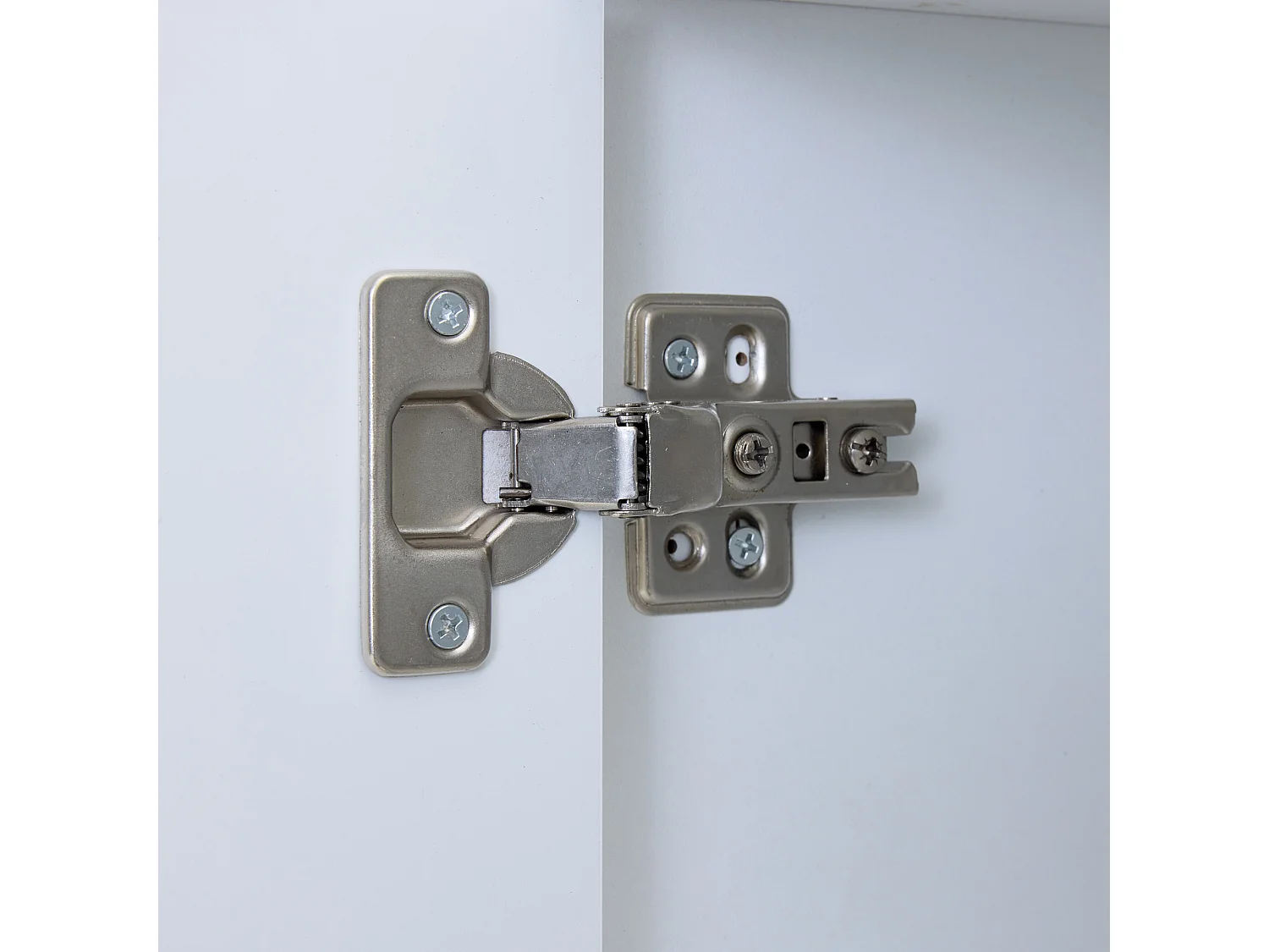 Meuble à chaussures 75x37x105 cm avec 2 portes meuble de rangement en bois - pieds en métal - blanc