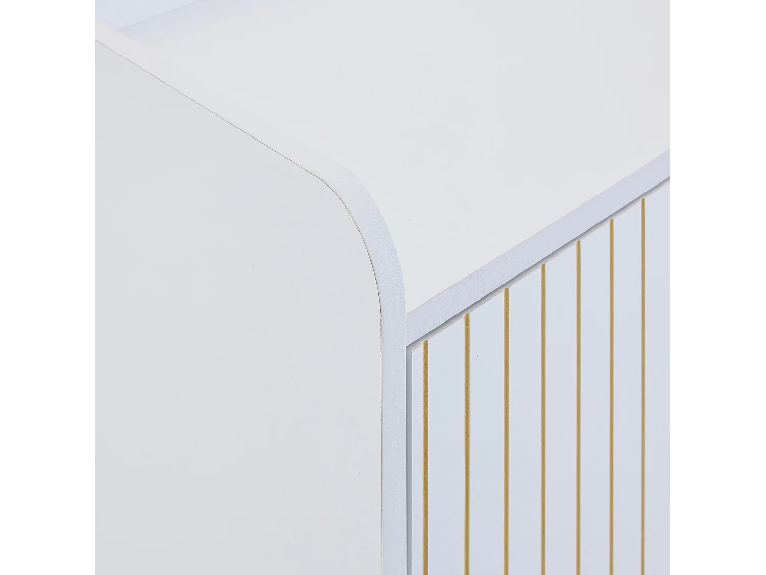 Meuble à chaussures 75x37x105 cm avec 2 portes meuble de rangement en bois - pieds en métal - blanc